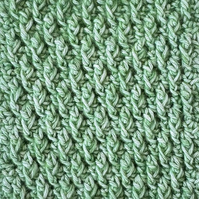 Cotton to The Core Cotton Yarn for Crocheting, 6-Pack (852 Yds / 300G), Free Patterns, Beginners Friendly - Soft Baby Yarn for Knitting - 3 DK Light Worsted Weight - Green Grass