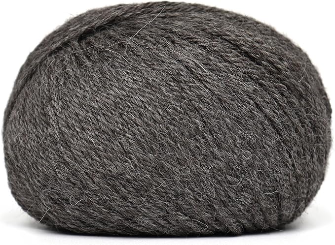 Origins - 100% Baby Alpaca Yarn Wool Set of 3 Skeins (150 Grams) DK Weight Made in Peru Natural Colors (Undyed) Heavenly Soft Perfect for Knitting and Crocheting (Mountain Fog, Origins 3 Skeins DK)