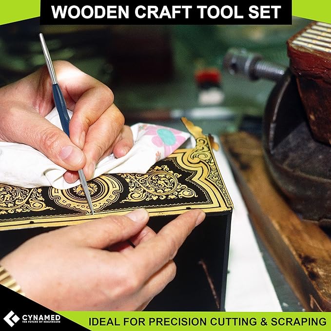 CYNAMED Stainless Steel Spatula Wax & Clay Sculpting Tool Carver Set (6PK)