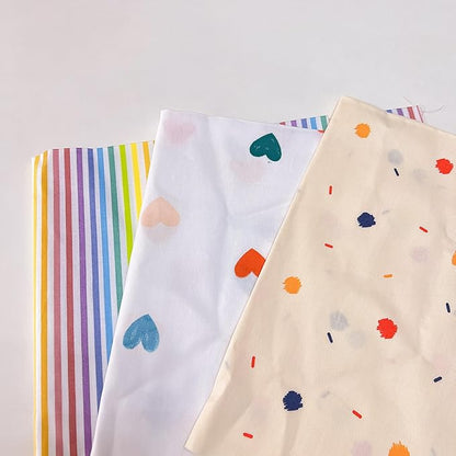 7Pcs 20" x 20" Cotton Fabric DIY Making Supplies Quilting Patchwork Fabric Fat Quarter Bundles DIY for Quilting Cotton Patchwork Cushions (Cherry, 20" x 20")