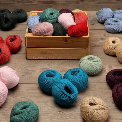 100% Baby Alpaca Yarn Wool Set of 3 Skeins (150 Grams) DK Weight - Made in Peru - Heavenly Soft and Perfect for Knitting and Crocheting (Heather Blush, DK)