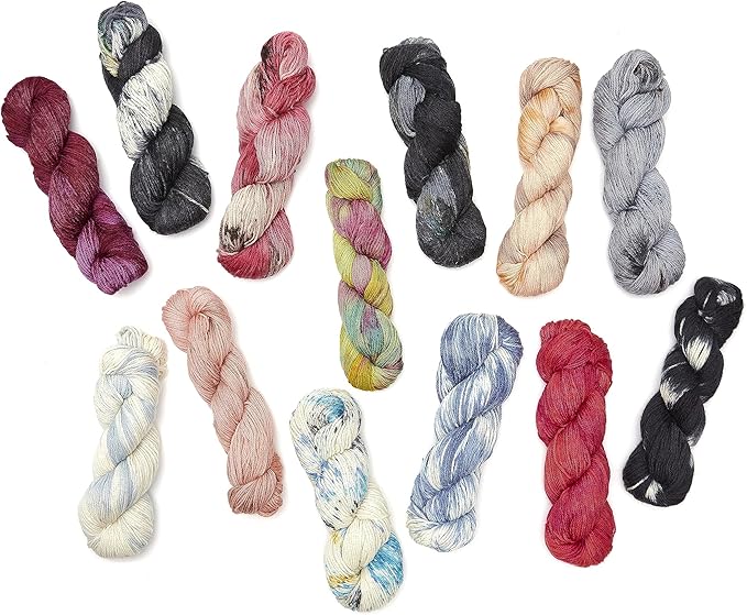 100% Baby Alpaca Yarn Wool 100g Hank DK Weight Hand Dyed Made in Peru - Heavenly Soft and Perfect for Knitting and Crocheting (Heaven, DK Hand Dyed - 100g Hank)