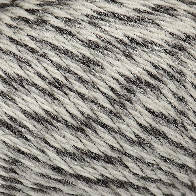 Origins - 100% Baby Alpaca Yarn Wool Set of 6 Skeins (300 Grams) DK Weight Made in Peru Natural Colors (Undyed) Heavenly Soft Perfect for Knitting and Crocheting (Stone and Snow, Origins 6 Skeins DK)