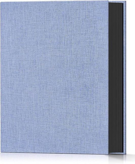Popotop Photo Album 4x6 100 Pockets for Wedding Gifts,Linen Hardcover Picture Albums for Family Anniversary Baby Vacation Pictures