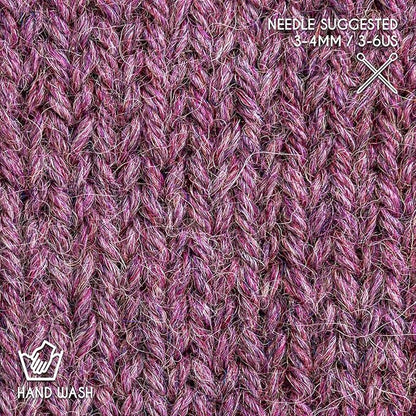 Worsted Set (6 x 1.75 oz) Super Soft Baby Alpaca Knitting Yarn Lila 656 Yards