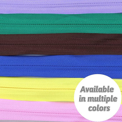 Zippers for Sewing, DOITEM 30pcs 22 Inch Invisible Multicolor Nylon Coil Zippers for Sewing and Crafts 15 Colors