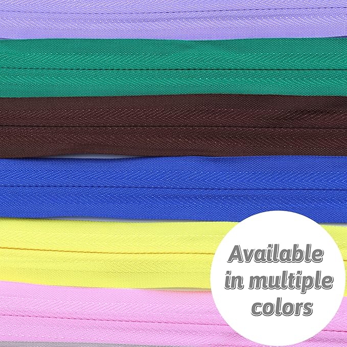 Bulk Zippers, DOITEM 45pcs 18 Inch Invisible Multicolor Nylon Coil Zippers for Sewing and Crafts 15 Colors