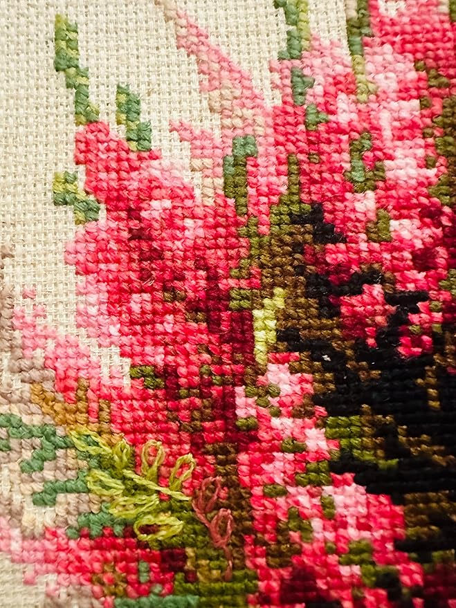RIOLIS - Scottish Heather 1324, Cross Stitch Kits 9.75"x9.75", Cross Stitch Kits for Adults, Counted Cross Stitch Kits, Embroidery Kit for Beginners & Advanced, Floral Crossstitching Kits