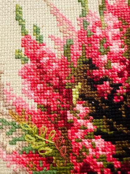 RIOLIS - Scottish Heather 1324, Cross Stitch Kits 9.75"x9.75", Cross Stitch Kits for Adults, Counted Cross Stitch Kits, Embroidery Kit for Beginners & Advanced, Floral Crossstitching Kits