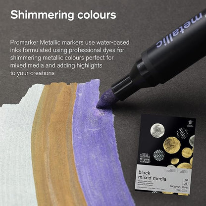 Winsor & Newton Promarker Metallic, Set of 6