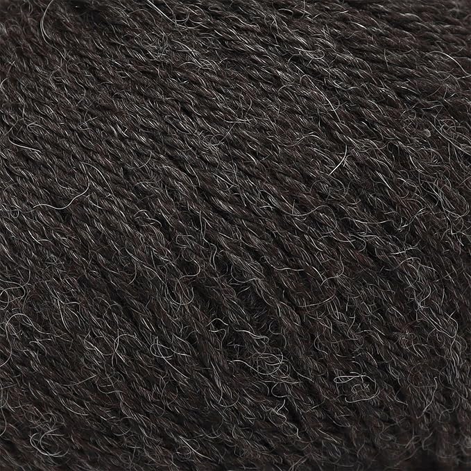 Origins - 100% Baby Alpaca Yarn Wool Set of 6 Skeins (300 Grams) DK Weight Made in Peru Natural Colors (Undyed) Heavenly Soft Perfect for Knitting and Crocheting (Midnight Gray, Origins 6 Skeins DK)