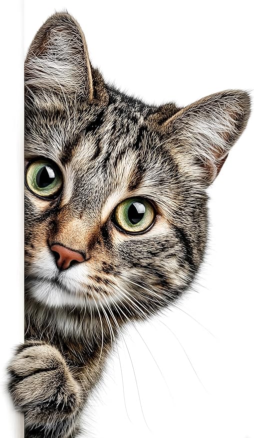 Moohue Stamped Cross Stitch Kits for Adults Animal Cat 14CT Pre Printed Cross Stitch Kits for Beginners (Animal Cat)