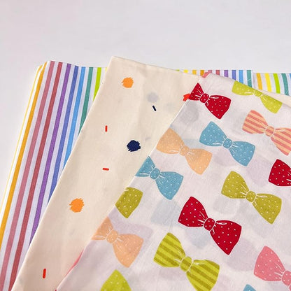 7Pcs 20" x 20" Cotton Fabric DIY Making Supplies Quilting Patchwork Fabric Fat Quarter Bundles DIY for Quilting Cotton Patchwork Cushions (Cherry, 20" x 20")