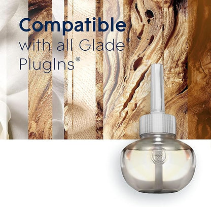 Glade PlugIns Refills Air Freshener, Sheer Vanilla Embrace, Scented and Essential Oils for Home and Bathroom, 0.67 Fl Oz, 10 Count