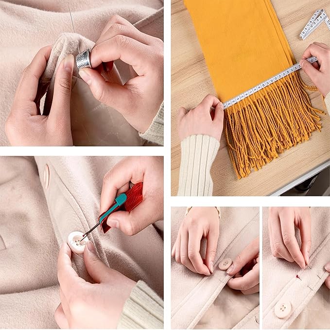 Sewing Kit for Adults, 240 PCS Needle and Thread Kit for Sewing with Tailor Scissors & Accessories, 43 XL Thread Spools, Travel Sewing Kit for Beginners,2026 Christmas Gifts for Mom Grandma
