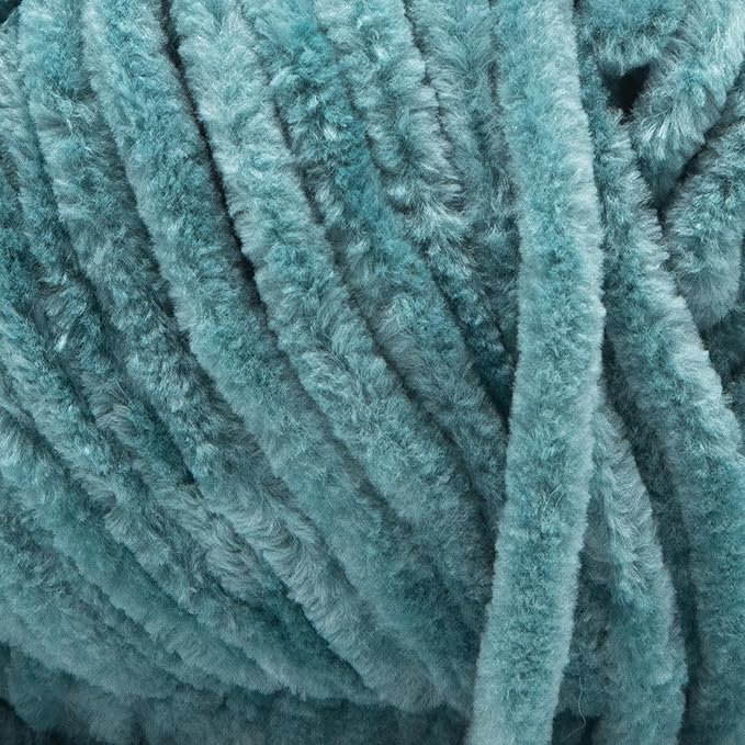 Estako Velvet (3- Skeins Pack) Chenille Blanket amigurumi Yarn for Crocheting and Knitting Super Bulky 3x100 gr (3x132 yds) (1260 - Arona)