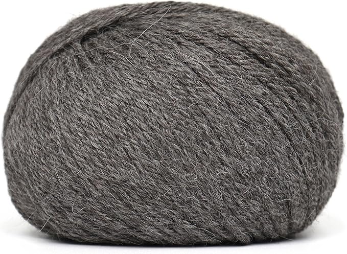 Origins - 100% Baby Alpaca Yarn Wool Set of 6 Skeins (300 Grams) DK Weight Made in Peru Natural Colors (Undyed) Heavenly Soft Perfect for Knitting and Crocheting (Mountain Fog, Origins 6 Skeins DK)