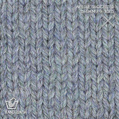 Bulky Set (6 x 1.75 oz) Super Soft Baby Alpaca Knitting Yarn Grey Green 328 Yards