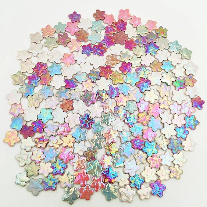 500g/1.1lb Random Color Irregular Ceramics Mosaic Tiles,DIY Making Creative Ceramic Mosaic Tiles for DIY Craft Plates Flowerpots Vases Cups Mosaic Making Supplies (Flowers 1)