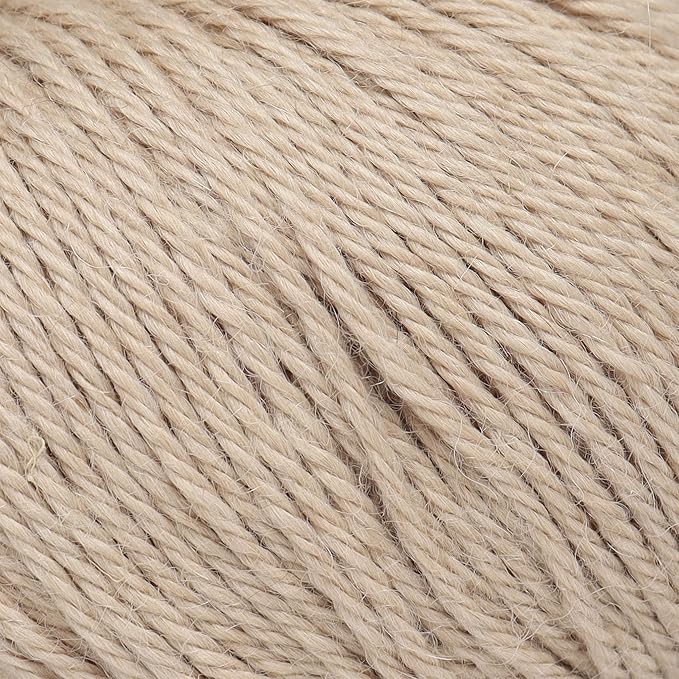 Origins - 100% Baby Alpaca Yarn Wool Set of 3 Skeins (150 Grams) DK Weight Made in Peru Natural Colors (Undyed) Heavenly Soft Perfect for Knitting and Crocheting (Silken Sand, Origins 3 Skeins DK)