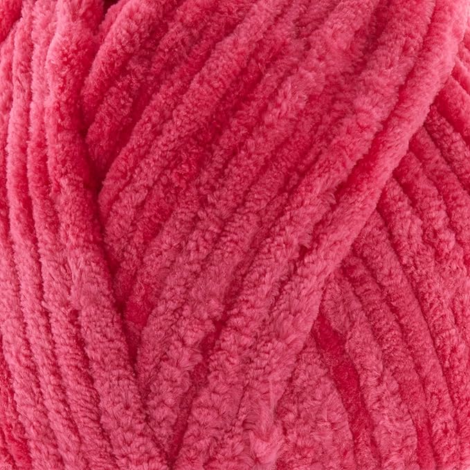Loops & Threads Rose Sweet Snuggles Yarn – Jumbo Weight Yarn for Knitting, Crochet, Weaving, Arts & Crafts, 18 Pack