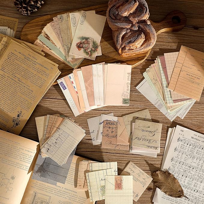 234 Pieces 4 Sets Vintage Scrapbook Paper Junk Journal Pages Collage Paper Ephemera Bundle Junk Journaling Supplies Craft Kits for Bullet Albums Planners Wall Art Decoupage Crafter Gifts Supplies
