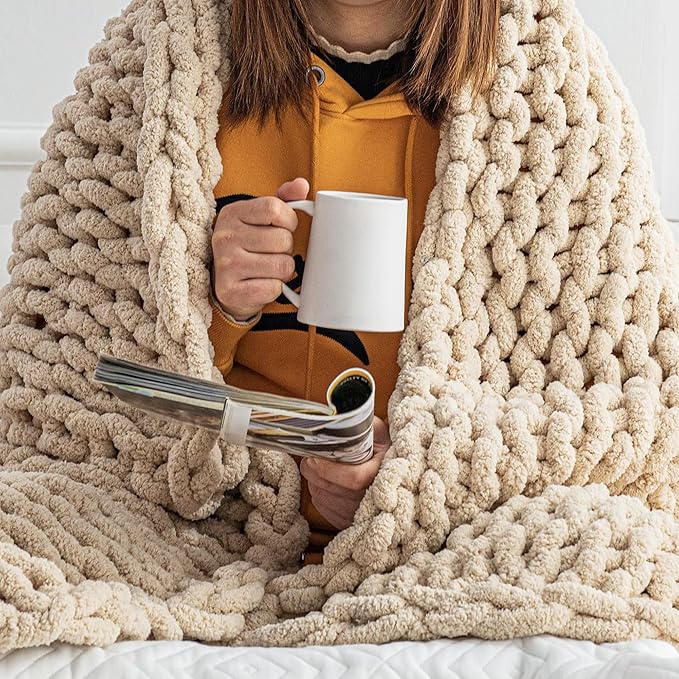 55 Inch Chunky Knitting Blanket Loom - Custom Thick Yarn Knitting Loom, Foldable and Portable Chunky Blankets Extra Large Loom