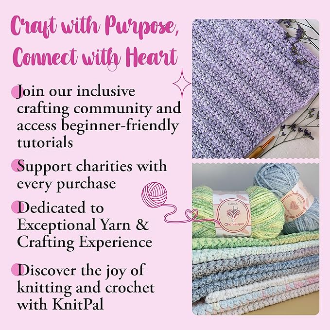 Chenillique Velvet Chenille Yarn for Crocheting, 4-Pack (856Yds / 400G), Free Patterns, Beginners Friendly - Soft Baby Yarn for Knitting Baby Blanket - #4 Medium Worsted Weight - Dreamy Sky