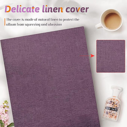 Popotop Photo Album 4x6 1000 Pockets for Wedding Gifts,Linen Hardcover Picture Albums for Family Anniversary Baby Vacation Pictures