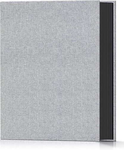 Popotop Photo Album 4x6 100 Pockets for Wedding Gifts,Linen Hardcover Picture Albums for Family Anniversary Baby Vacation Pictures