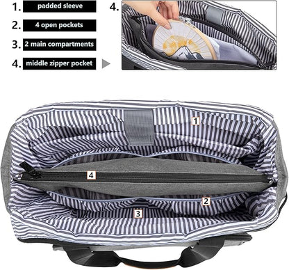 LUXJA Embroidery Project Carrying Bag, Embroidery Kits Storage Bag Gray, (Bag Only)