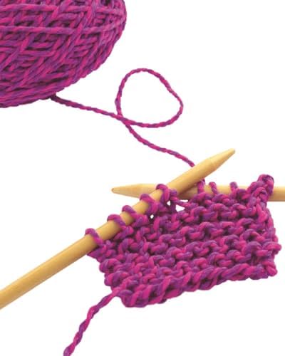 friendly loom Discover Knitting Scarf Kit Pink Violet Wool for Beginners - Image 2