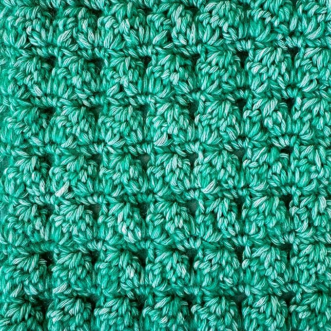 Cotton to The Core Cotton Yarn for Crocheting, 6-Pack (852 Yds / 300G), Free Patterns, Beginners Friendly - Soft Baby Yarn for Knitting - 3 DK Light Worsted Weight - Peacock Blue
