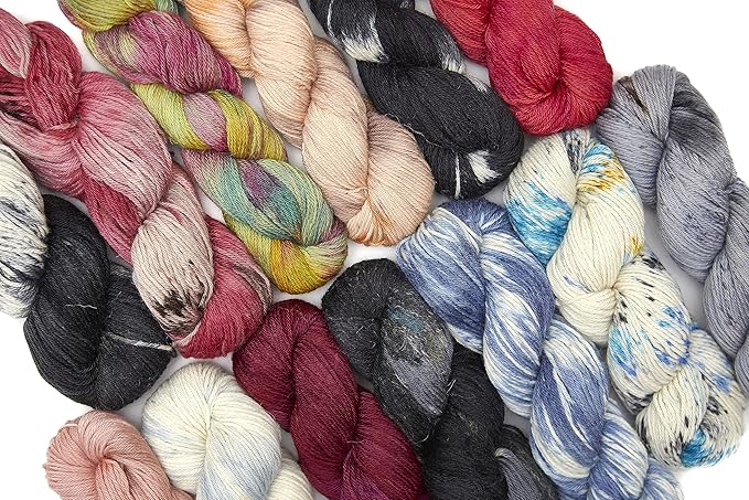 100% Baby Alpaca Yarn Wool 100g Hank DK Weight Hand Dyed Made in Peru - Heavenly Soft and Perfect for Knitting and Crocheting (Heaven, DK Hand Dyed - 100g Hank)